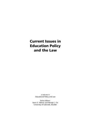 cover image of Current Issues in Educational Policy and the Law